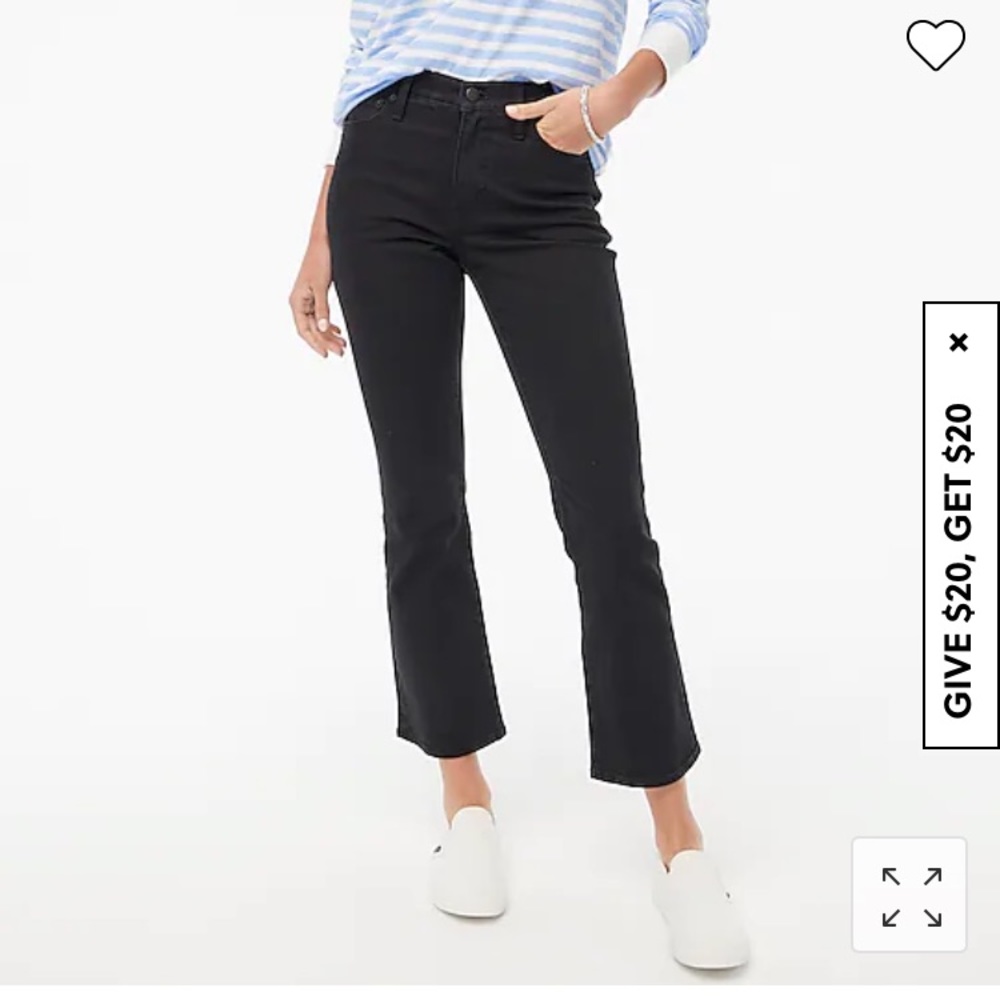 J Crew Factory Flare Crop Jean Size 25